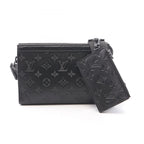 Louis Vuitton Shoulder Bag Gaston Wearable Wallet Noir Leather