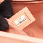 Chanel Shoulder Bag Quilted Logo Pink Lambskin Chain — view 5