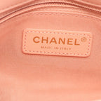 Chanel Shoulder Bag Quilted Logo Pink Lambskin Chain — view 4