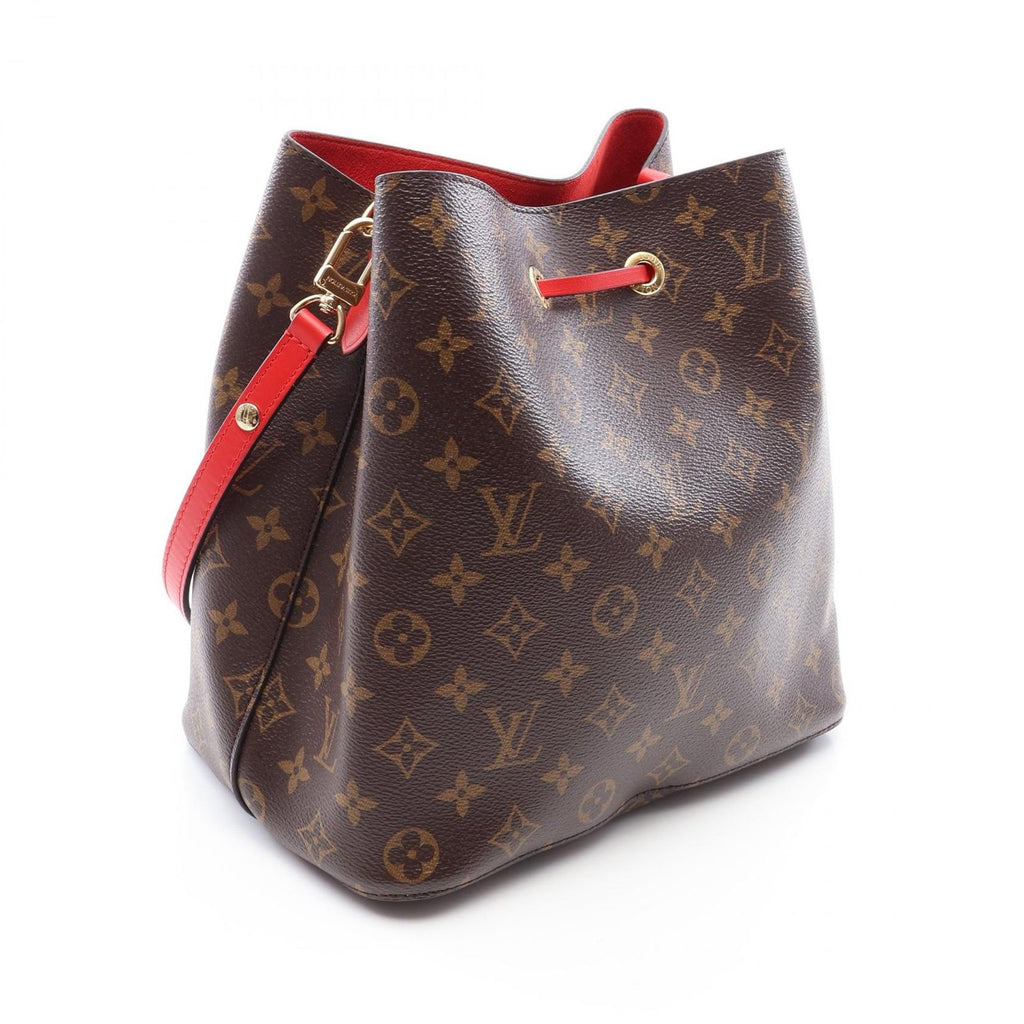 Louis Vuitton Shoulder Bag Neo Noe Coquelicot Canvas Leather — view 2