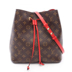 Louis Vuitton Shoulder Bag Neo Noe Coquelicot Canvas Leather