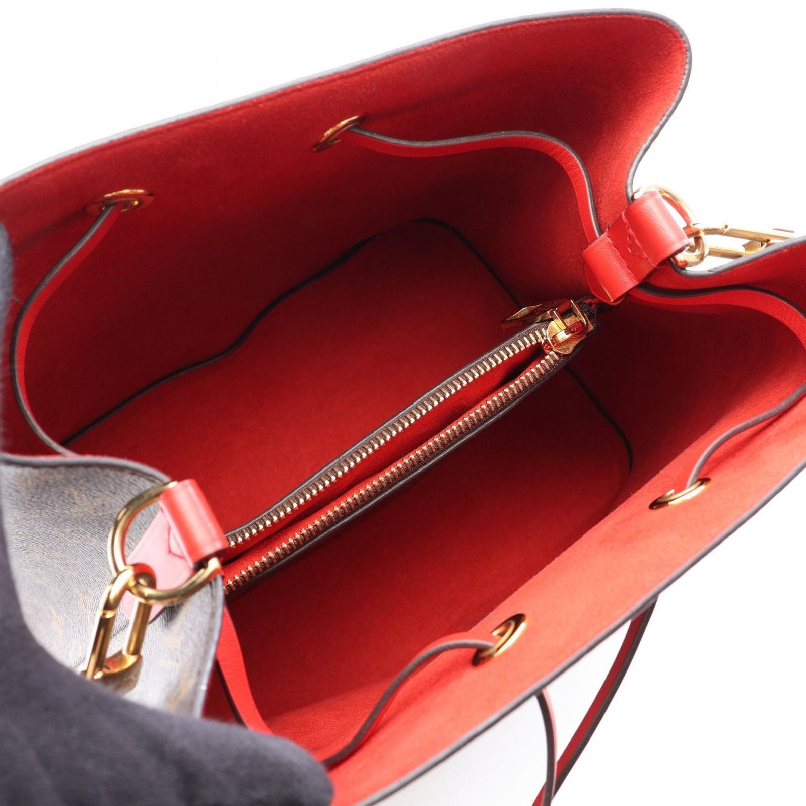 Louis Vuitton Shoulder Bag Neo Noe Coquelicot Canvas Leather — view 3