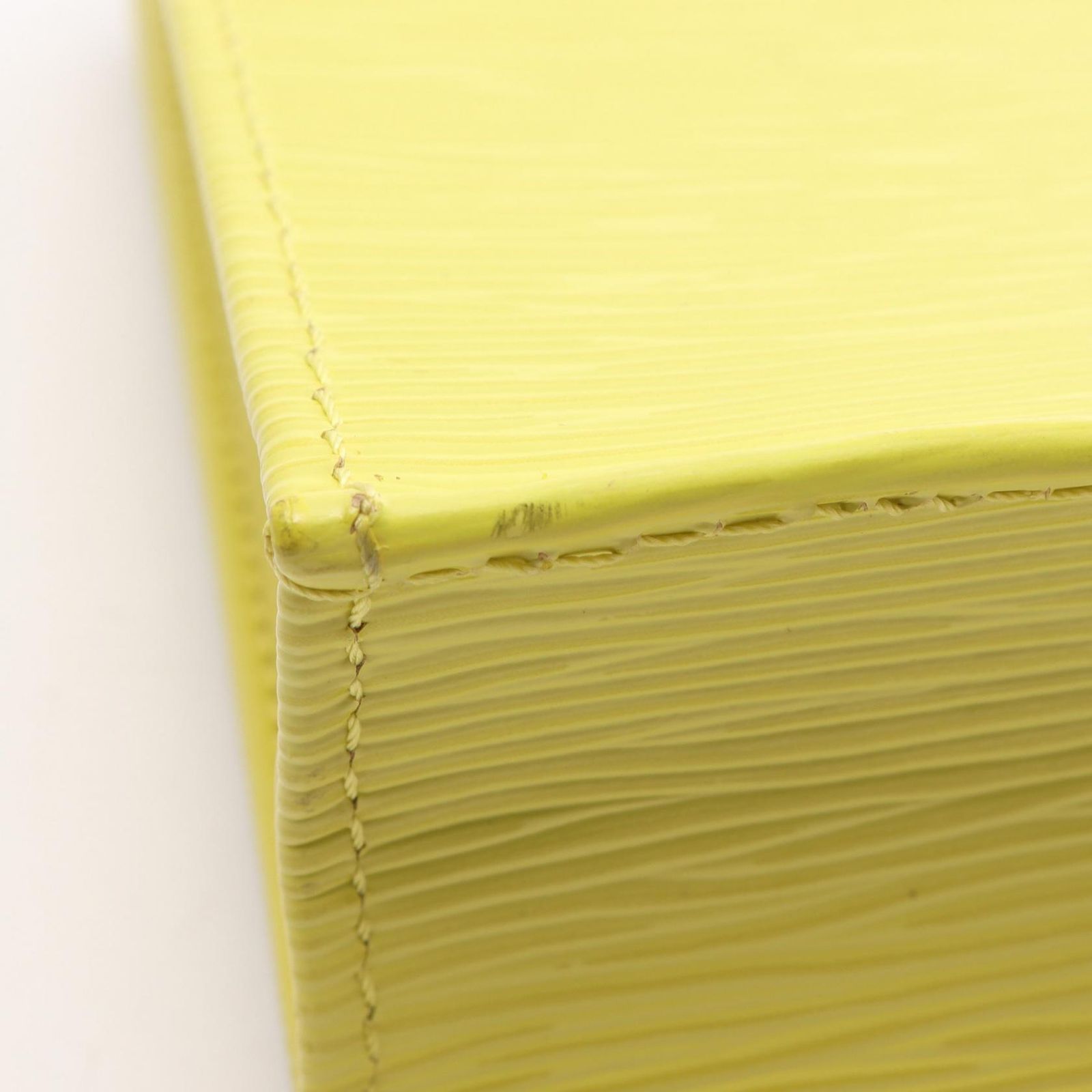 Louis Vuitton Petite Sac Plat 2-Way Jaune Cedra Leather Handbag — view 8