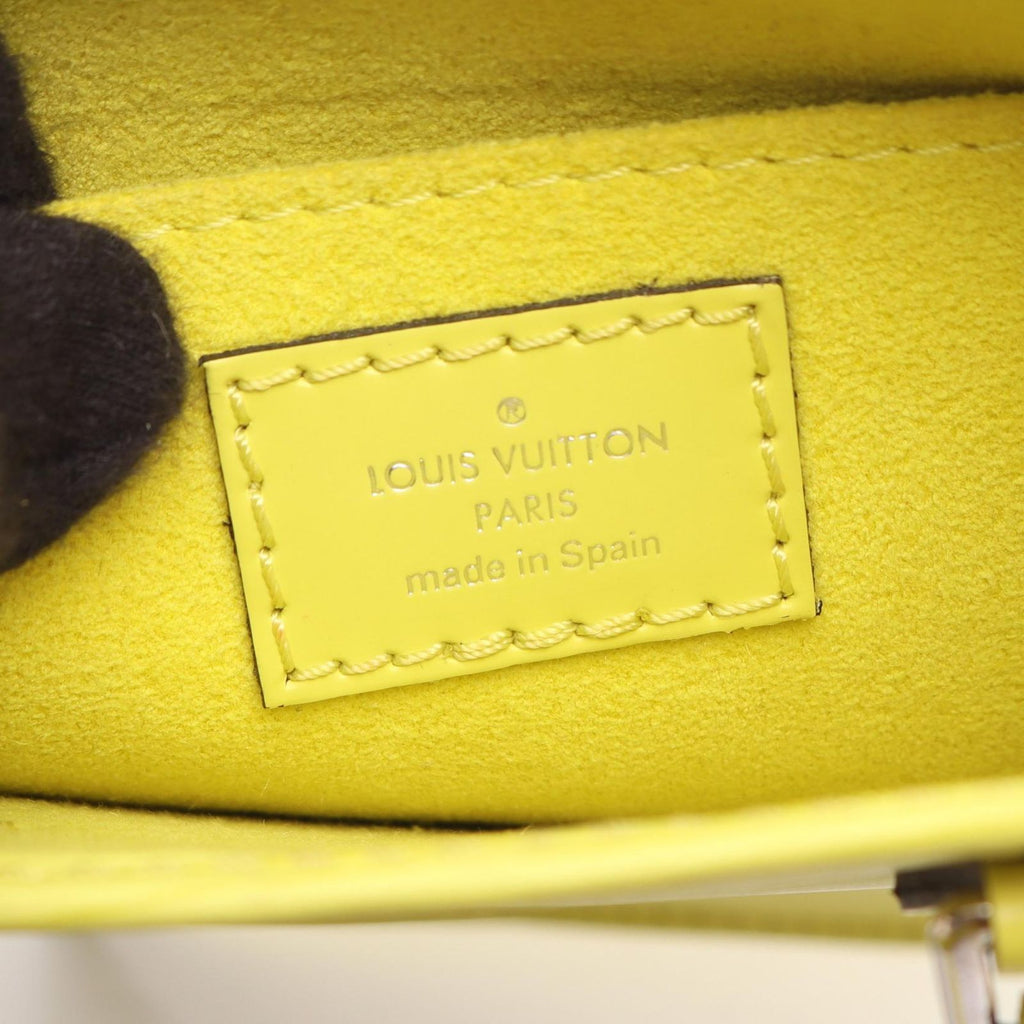 Louis Vuitton Petite Sac Plat 2-Way Jaune Cedra Leather Handbag — view 4