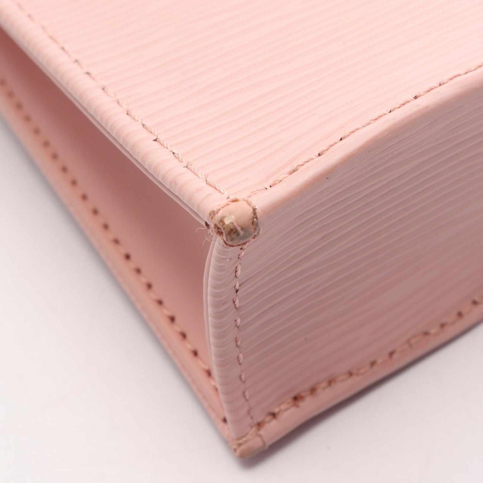 Louis Vuitton Petite Sac Plat 2-Way Rose Ballerina Leather Handbag — view 8
