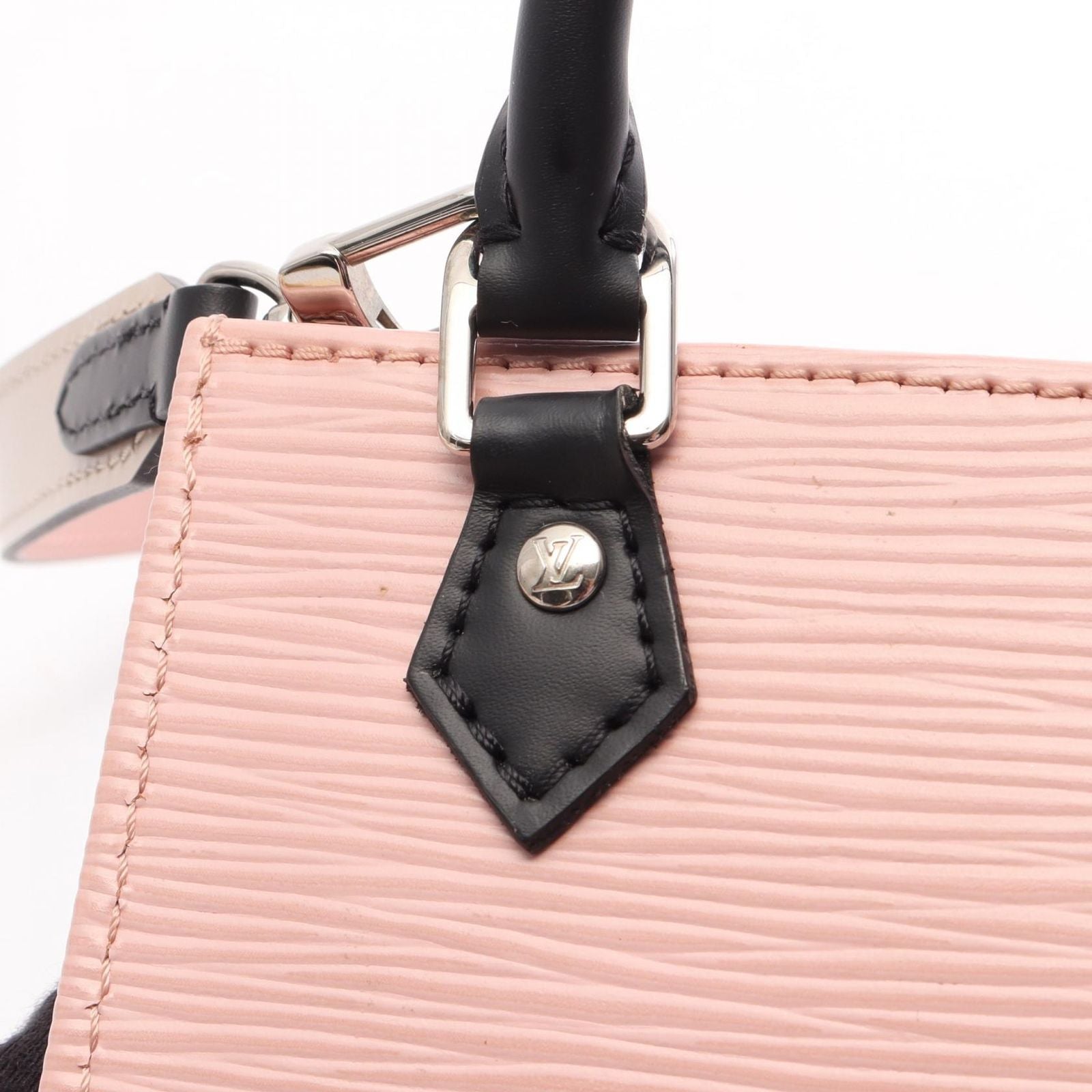 Louis Vuitton Petite Sac Plat 2-Way Rose Ballerina Leather Handbag — view 7