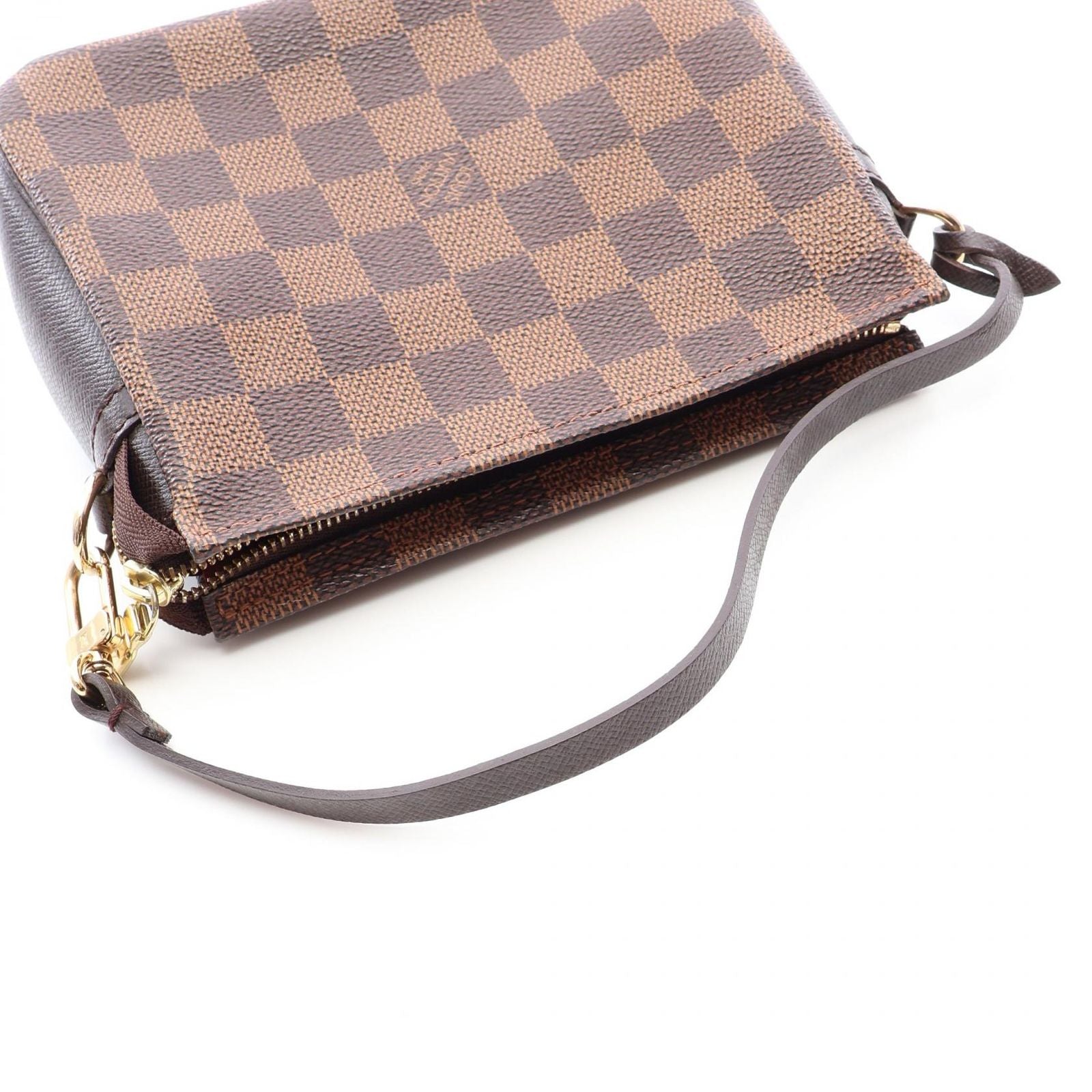 Louis Vuitton Trousse Makeup Canvas Leather Handbag — view 6