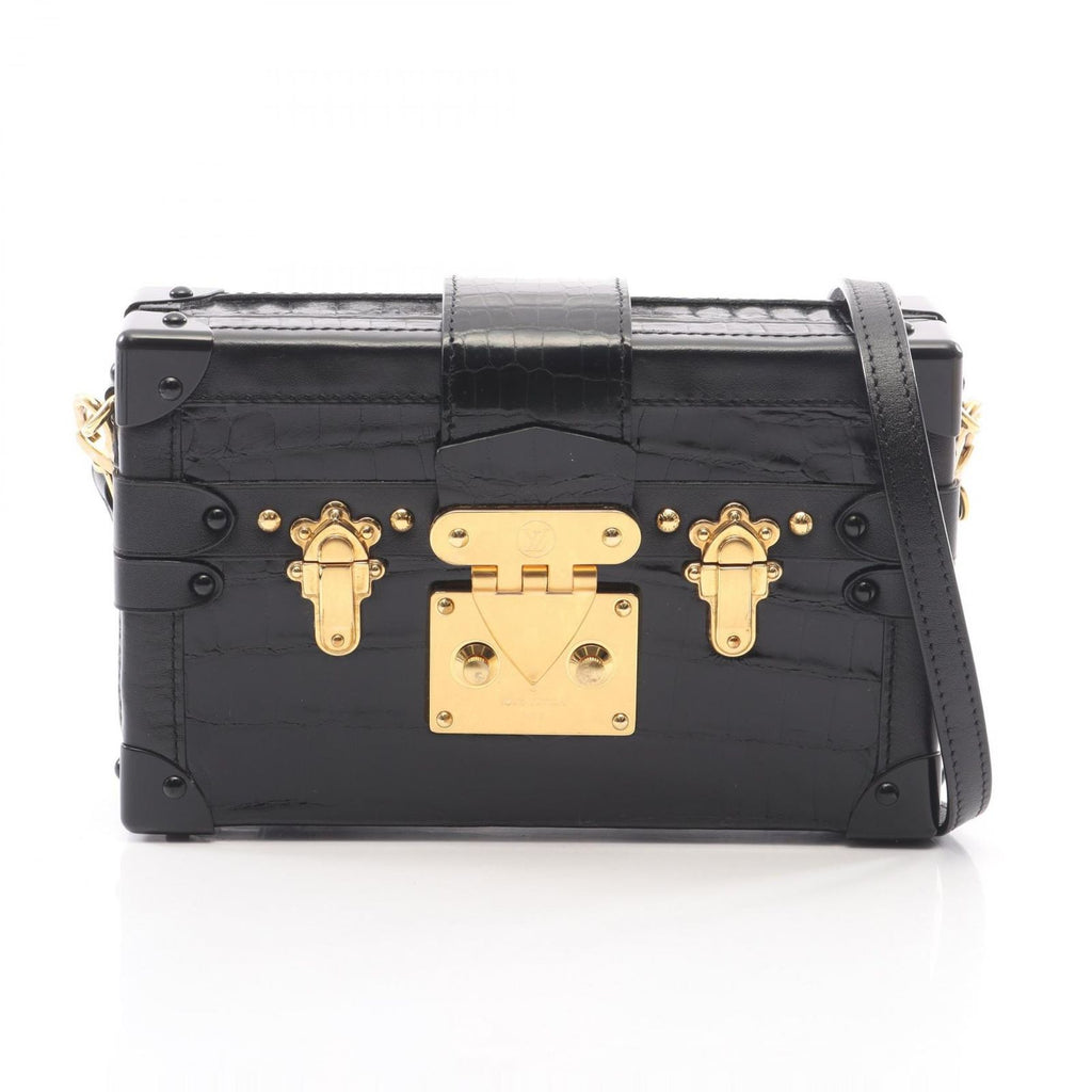 Louis Vuitton Shoulder Bag Petite Noir Exotic Leather