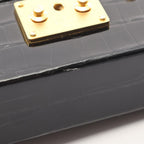 Louis Vuitton Shoulder Bag Petite Noir Exotic Leather — view 6