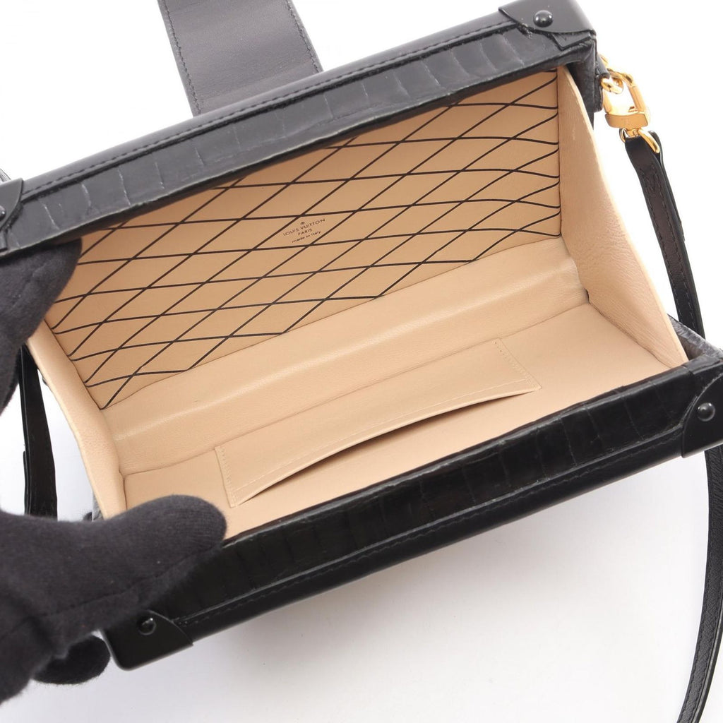 Louis Vuitton Shoulder Bag Petite Noir Exotic Leather — view 3