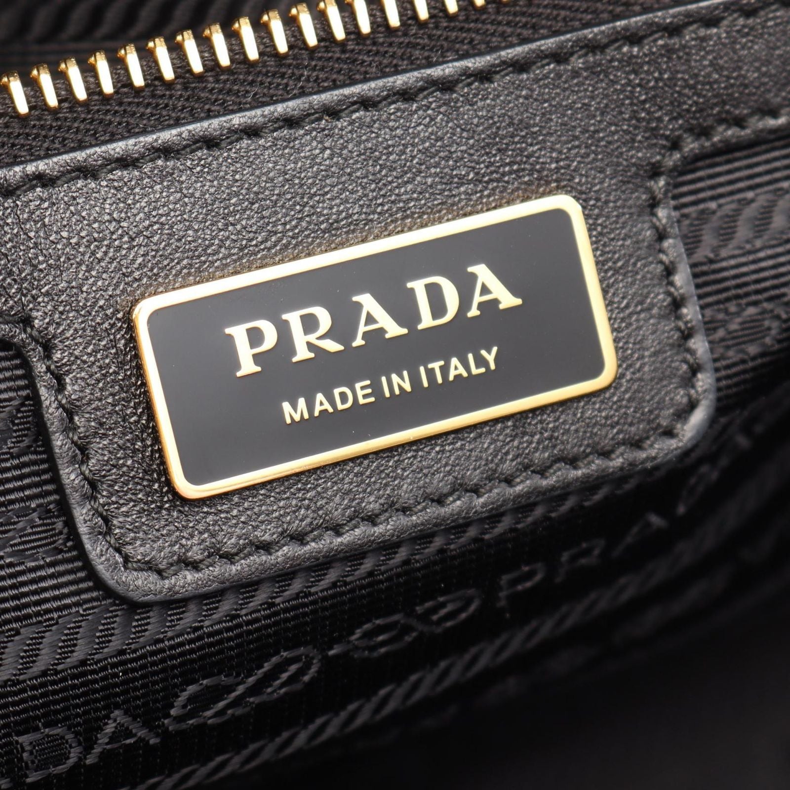Prada Re Edition 2-Way Black Nylon Saffiano Leather Tote Bag — view 4