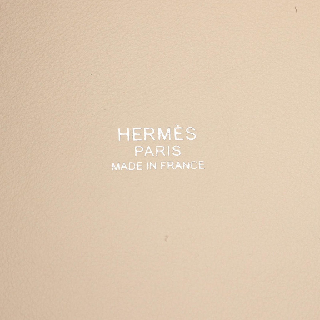 Hermes Picotin Lock PM Lucky Daisy Nata Vert Leather Handbag — view 4
