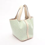 Hermes Picotin Lock PM Lucky Daisy Nata Vert Leather Handbag — view 2