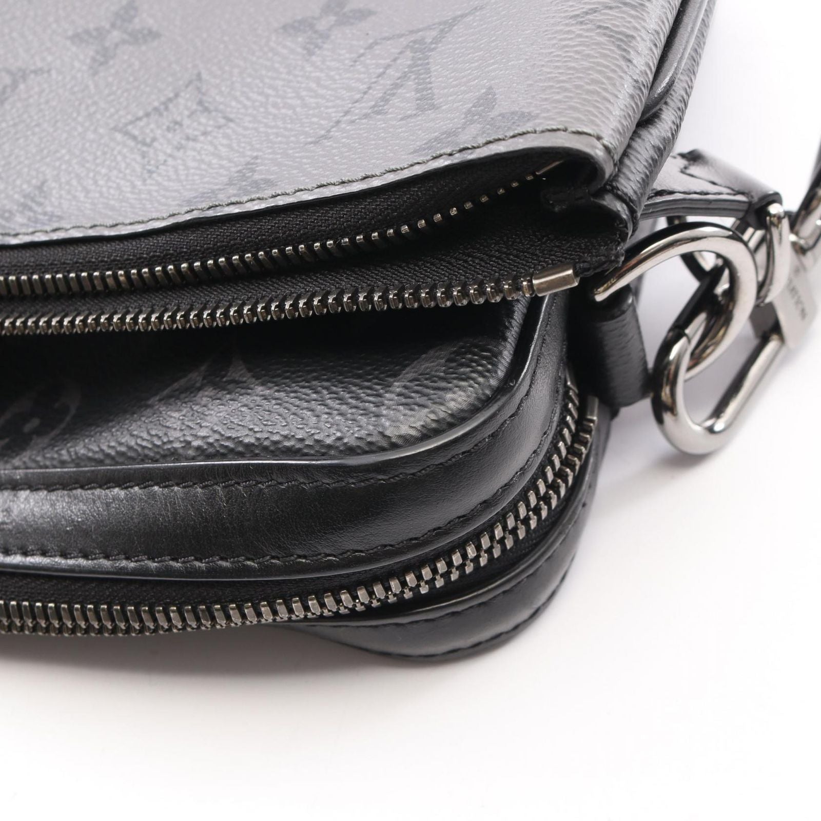 Louis Vuitton Shoulder Bag Trio Messenger Monogram Eclipse Canvas Leather — view 7