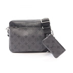 Louis Vuitton Shoulder Bag Trio Messenger Monogram Eclipse Canvas Leather