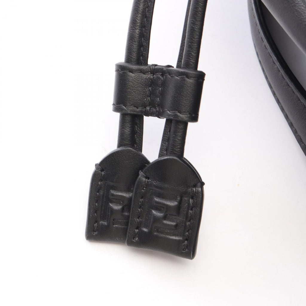 Fendi Backpack FF Logo Black Leather — view 6