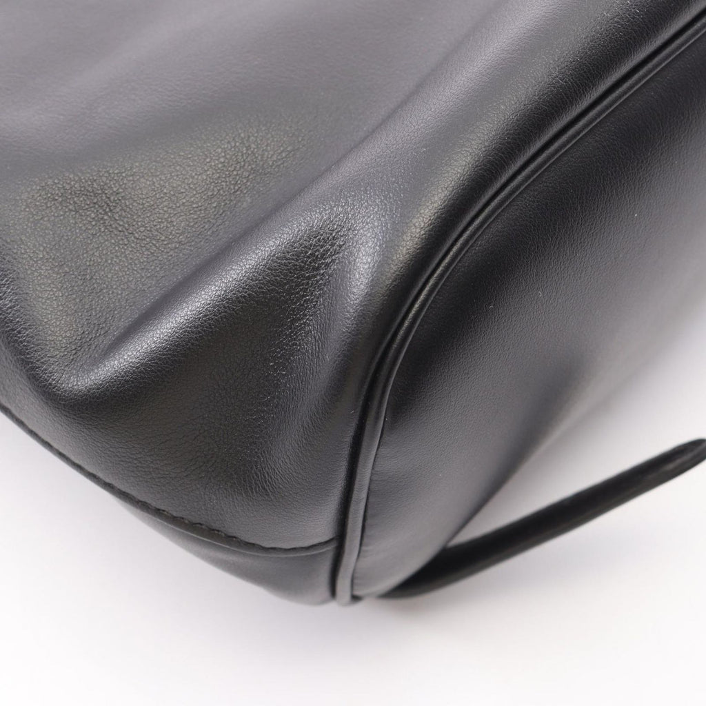 Fendi Backpack FF Logo Black Leather — view 5