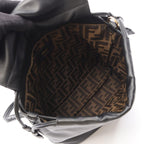Fendi Backpack FF Logo Black Leather — view 3