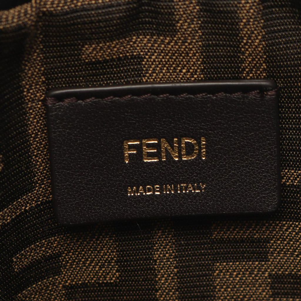 Fendi Backpack FF Logo Black Leather — view 4