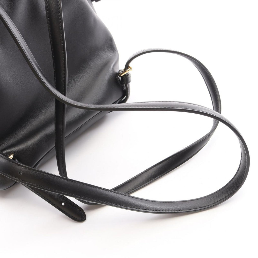 Fendi Backpack FF Logo Black Leather — view 7