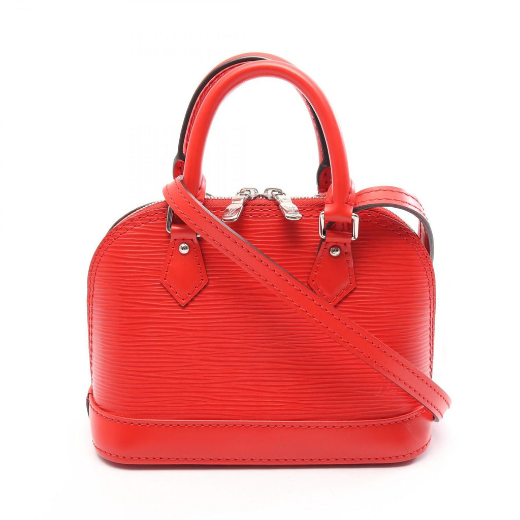 Louis Vuitton Shoulder Bag Nano Alma Epi Coquelicot 2-Way Leather