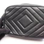 Chanel Shoulder Bag CC Logo Diamond Stitch Black Leather CC Chain — view 7