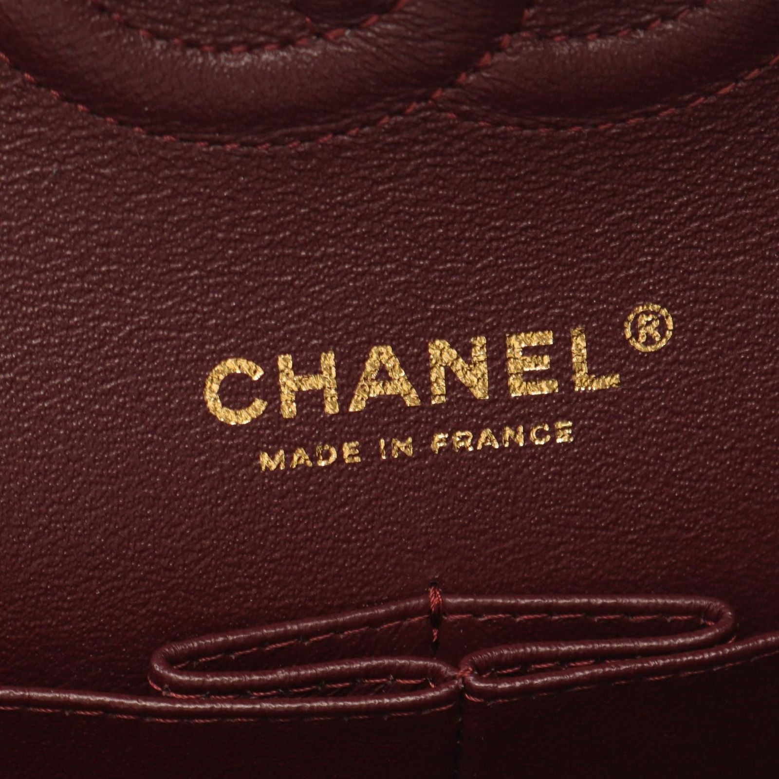 Chanel Shoulder Bag Blanc Stitch Double Flap Black Lambskin Chain — view 4