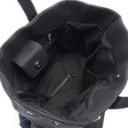 Chanel Tote Bag Paris Biarritz Navy Black Nylon Leather — view 3