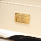 Chanel Shoulder Bag Quilted Mini Minaudiere Evening White Lambskin Small Box — view 5