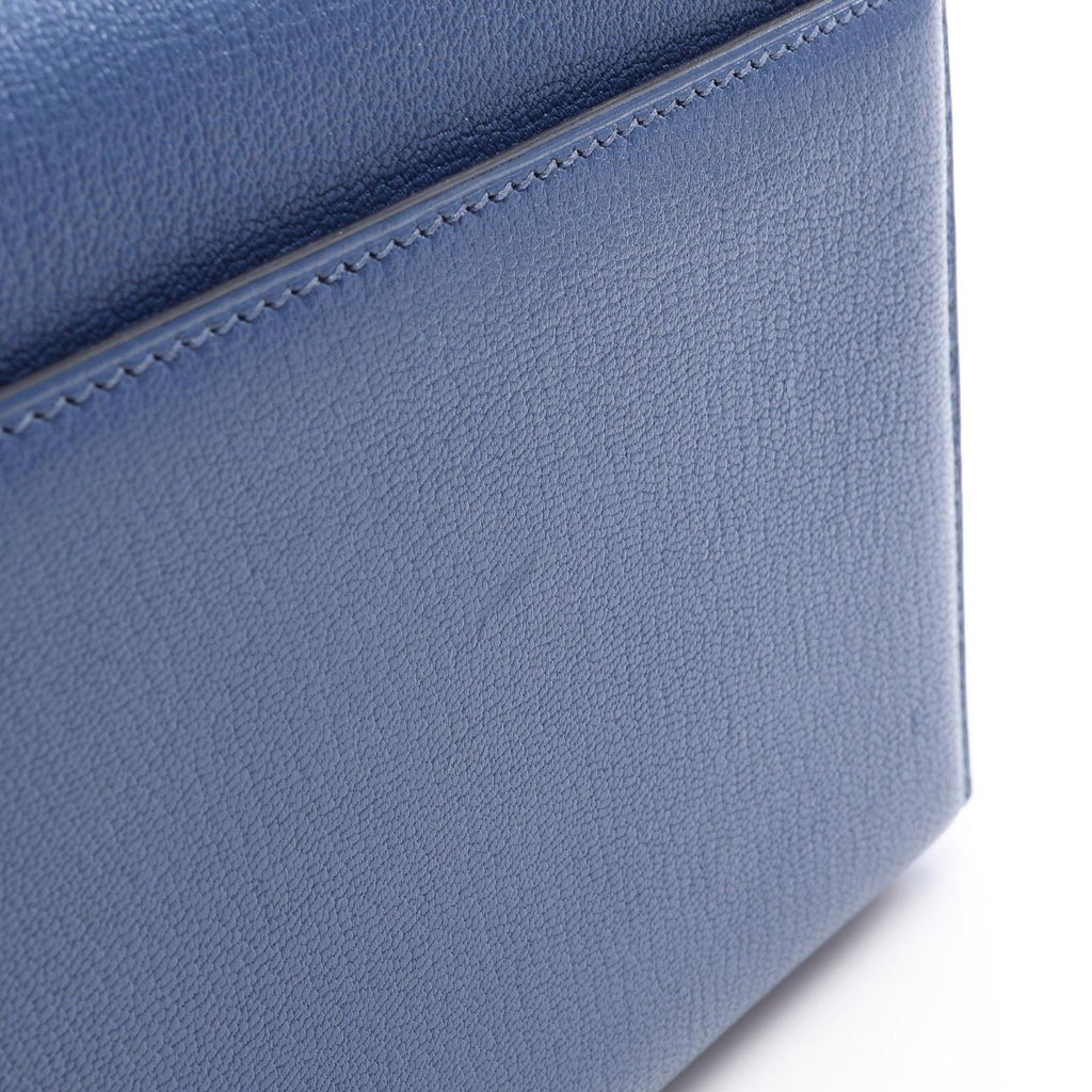Hermes Shoulder Bag Velu Mini Blue Brighton Leather Chain — view 6