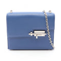 Hermes Shoulder Bag Velu Mini Blue Brighton Leather Chain