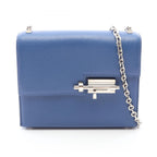 Hermes Shoulder Bag Velu Mini Blue Brighton Leather Chain