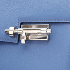 Hermes Shoulder Bag Velu Mini Blue Brighton Leather Chain — view 8