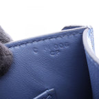 Hermes Shoulder Bag Velu Mini Blue Brighton Leather Chain — view 5