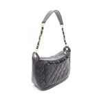Chanel Shoulder Bag Quilted Black Caviar Leather Chain — view 2