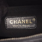 Chanel Shoulder Bag Quilted Black Caviar Leather Chain — view 4