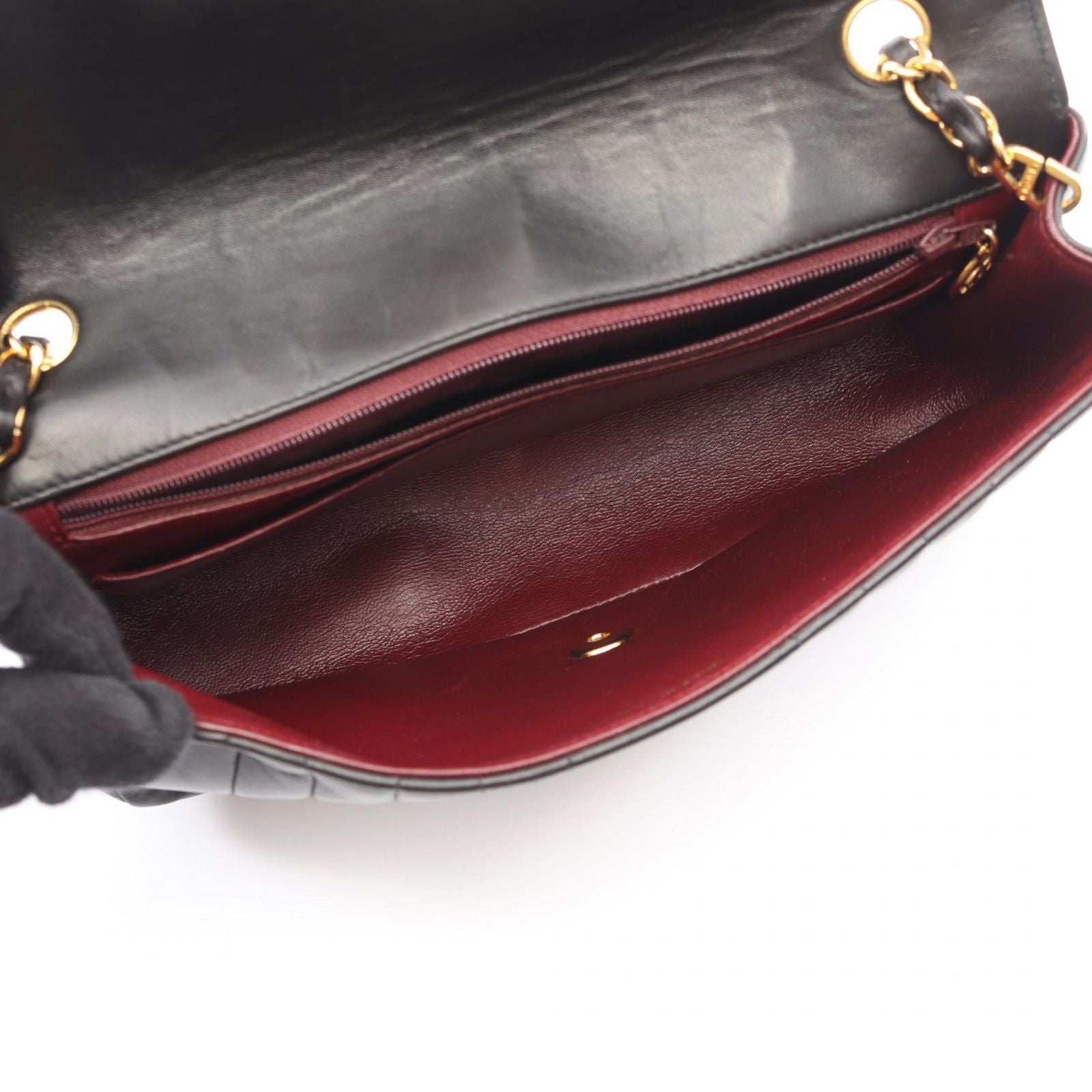 Chanel Shoulder Bag Mademoiselle Black Lambskin Chain — view 3