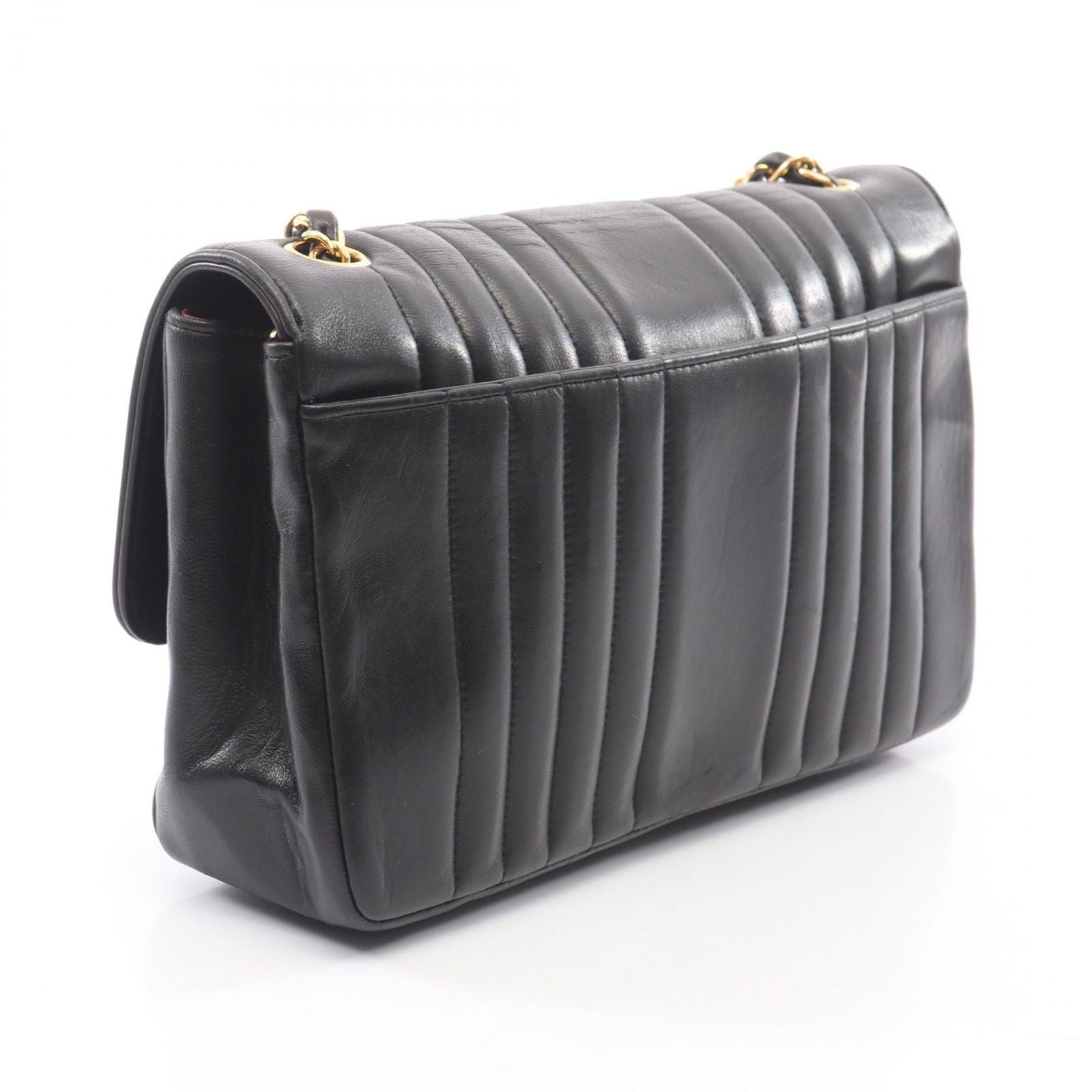 Chanel Shoulder Bag Mademoiselle Black Lambskin Chain — view 2