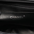 Chanel Shoulder Bag Maxi Quilted 30 Single Flap Black Caviar Leather Chain — view 4