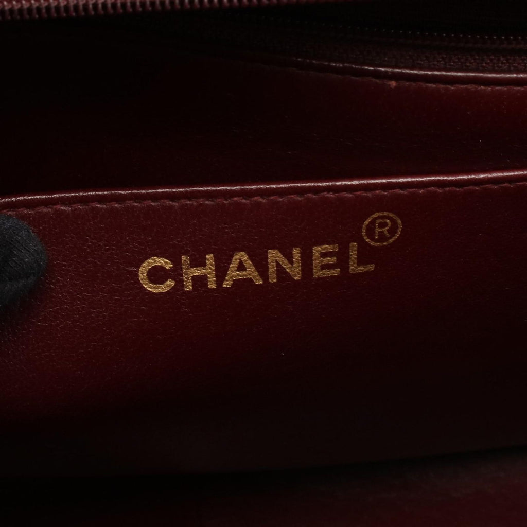 Chanel Shoulder Bag Mademoiselle Big CC Logo Single Flap Black Lambskin Chain — view 4