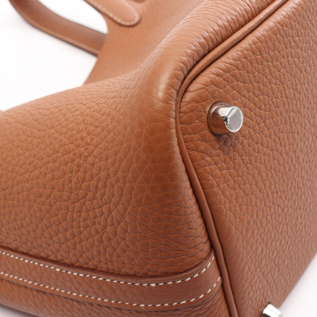 Hermes Picotin Lock PM Gold Handbag — view 6