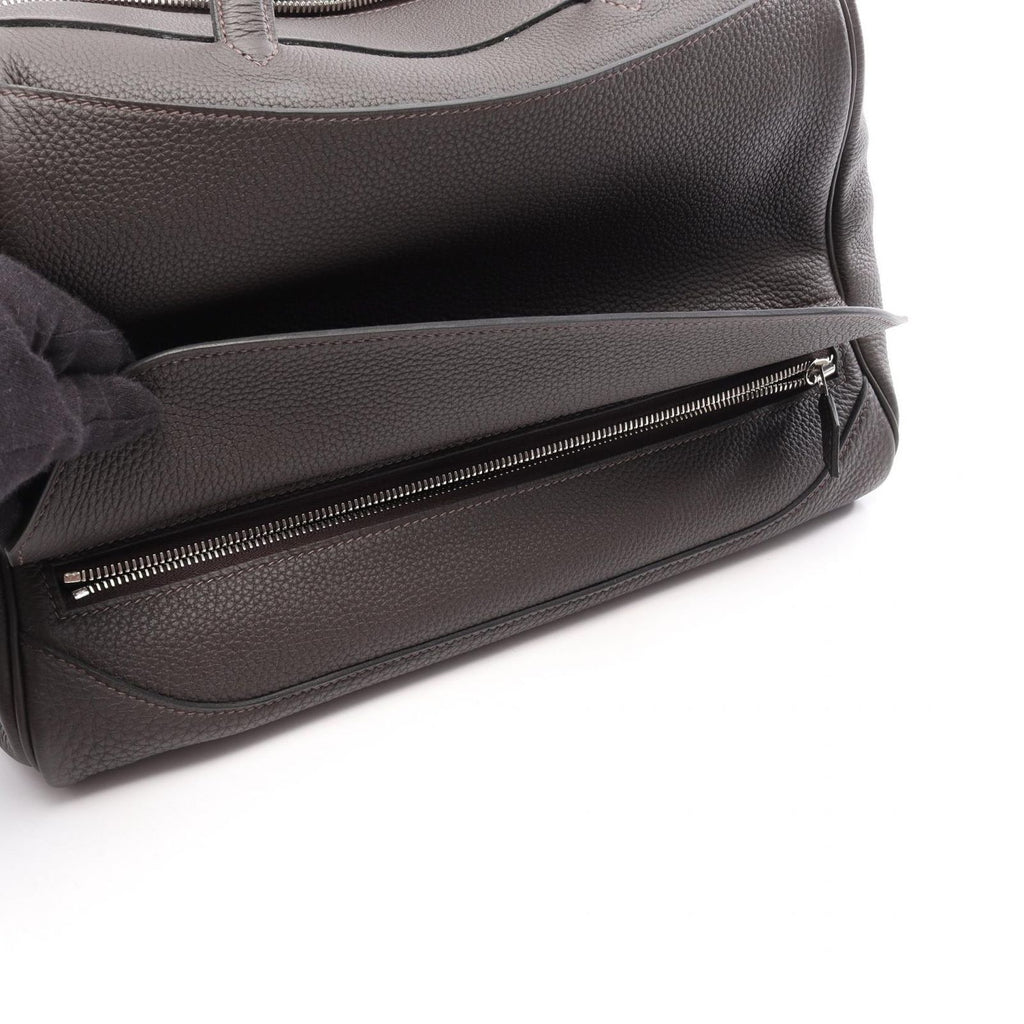 Hermes Boston Bag Macassar Leather — view 8