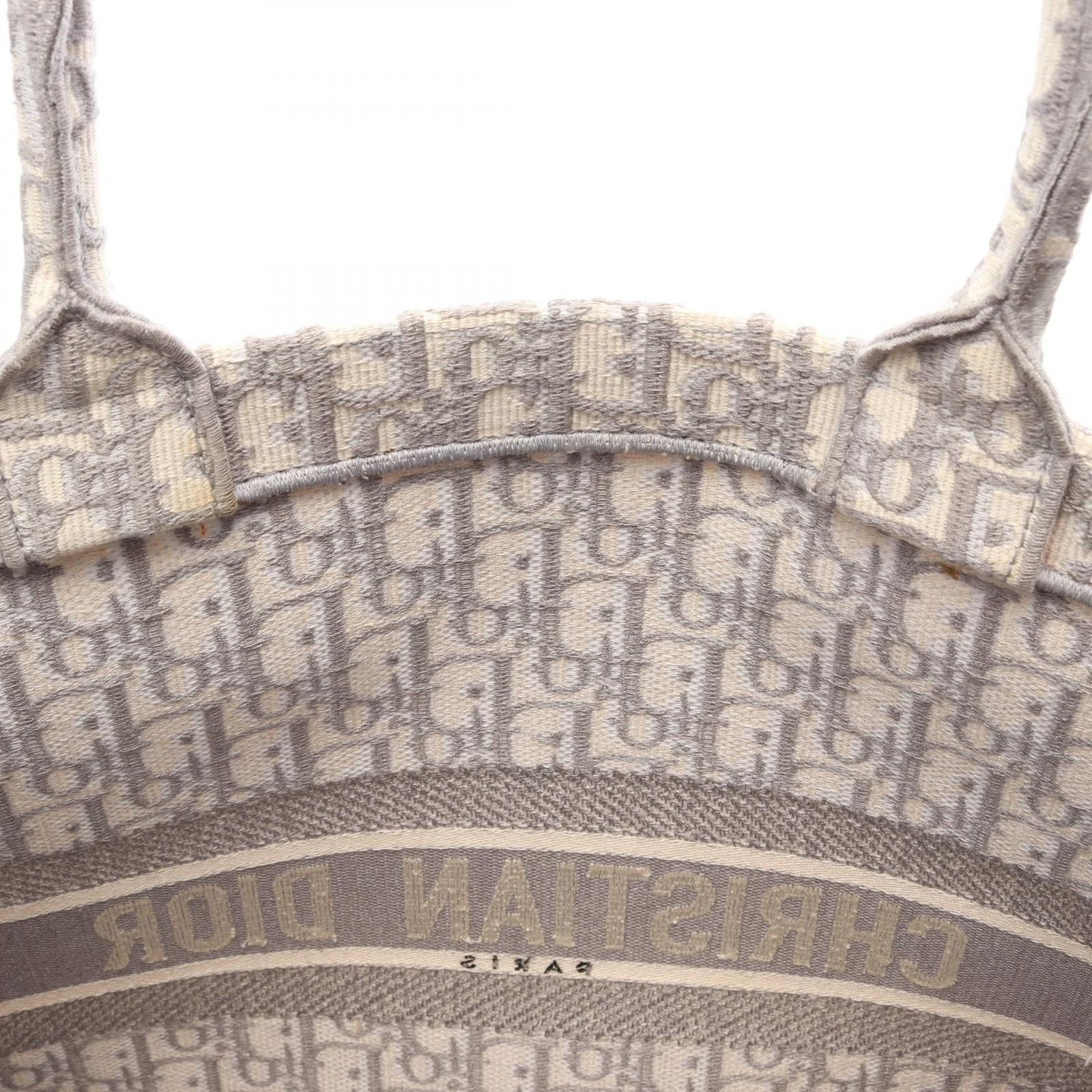 Dior Tote Bag Book Large Oblique Gray White — view 7