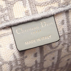 Dior Tote Bag Book Large Oblique Gray White — view 4