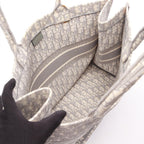 Dior Tote Bag Book Large Oblique Gray White — view 3