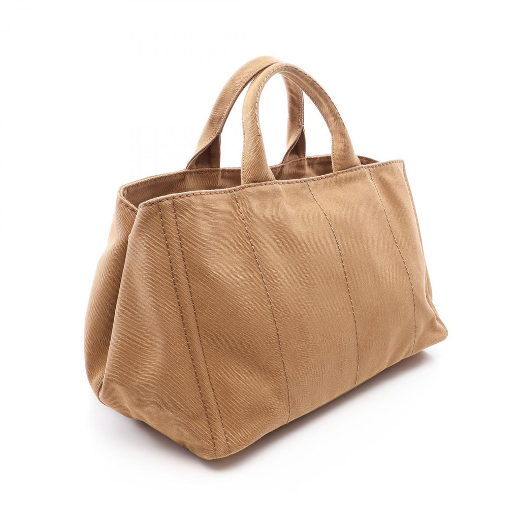 Prada Tote Bag Canapa 2-Way Brown Black Canvas — view 2