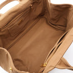 Prada Tote Bag Canapa 2-Way Brown Black Canvas — view 3