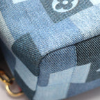 Louis Vuitton Backpack Palm Spring Mini Blue Denim Canvas — view 6