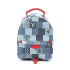 Louis Vuitton Backpack Palm Spring Mini Blue Denim Canvas