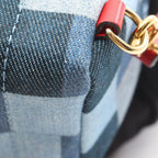 Louis Vuitton Backpack Palm Spring Mini Blue Denim Canvas — view 7